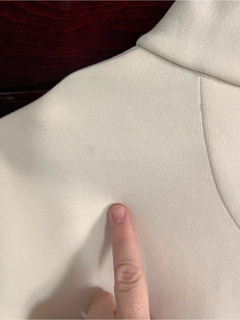 Polo Ralph Lauren Men’s Double Knit Quarter Snap Pullover Cream size 2XB